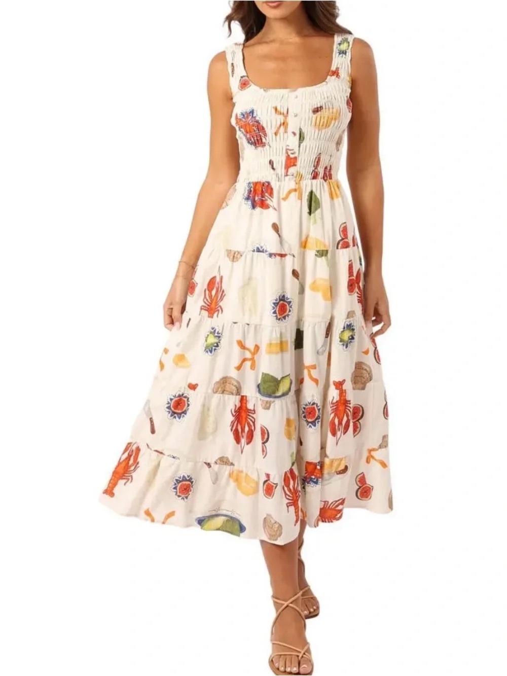 NEW Bailey Rose Bon Appetit Midi Dress